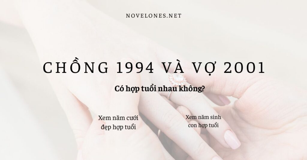 nam tuổi 1994 và nữ 2001